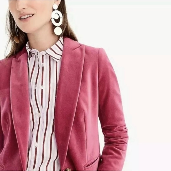 J Crew Parke Velvet Blazer Jacket